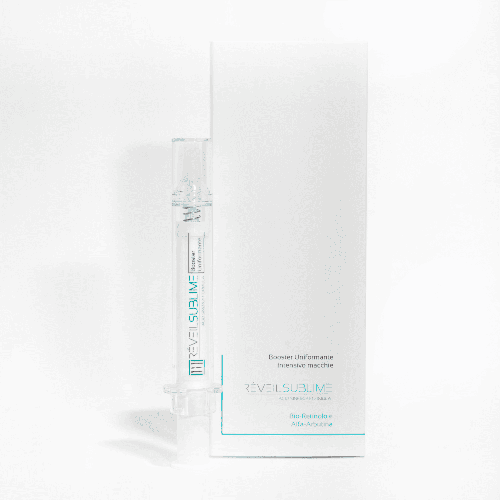 BOOSTER UNIFORMANTE- Siero viso intensivo macchie cutanea,  con Acido Cogico, Bio Retinolo e Alfa-Arbutina